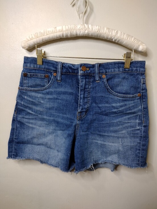 Madewell Pants - Madewell High Rise Distressed Denim Cut-Off Shorts